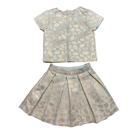 Girl's Collection Juniors Textured Top and Skirt SZ 4/5 Years